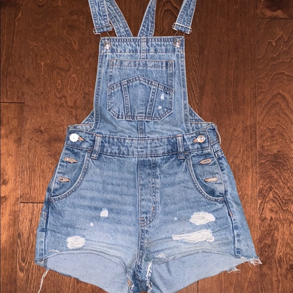 Jean Short Overalls